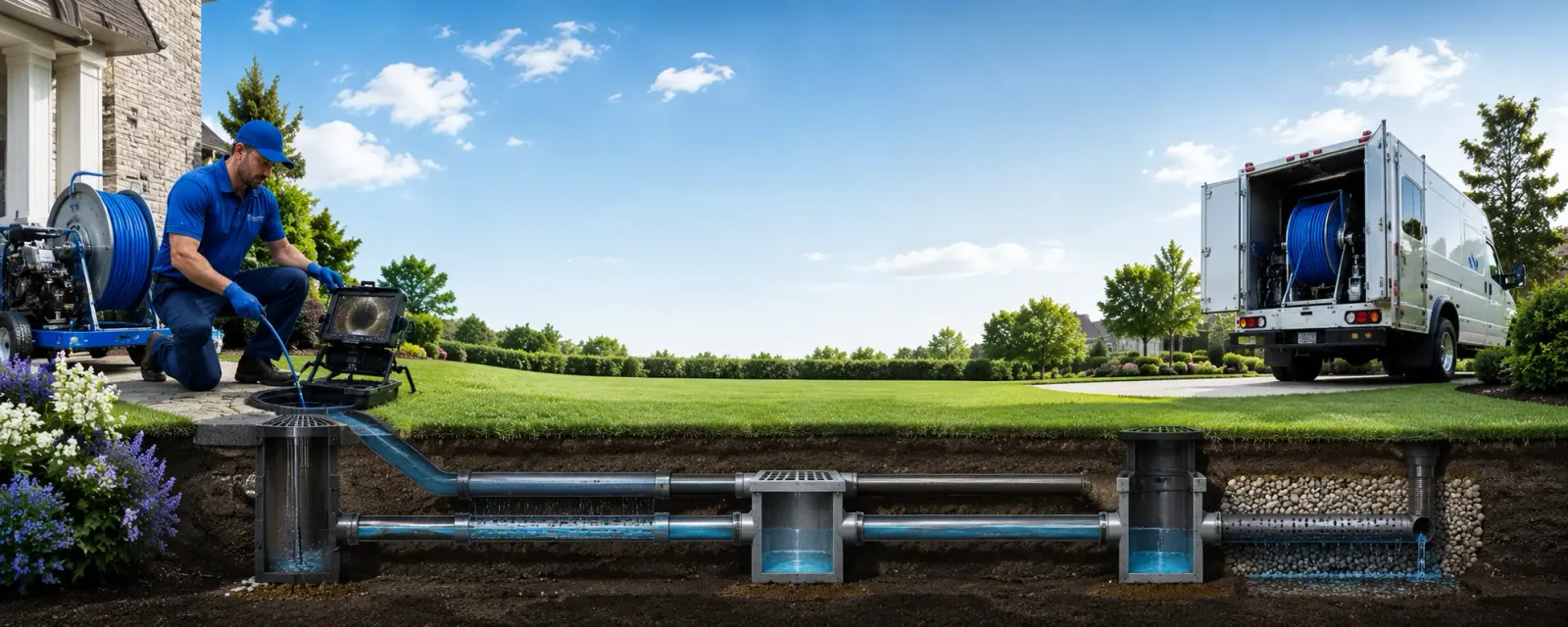 Outdoor drain cleaning information for Ivor, VA